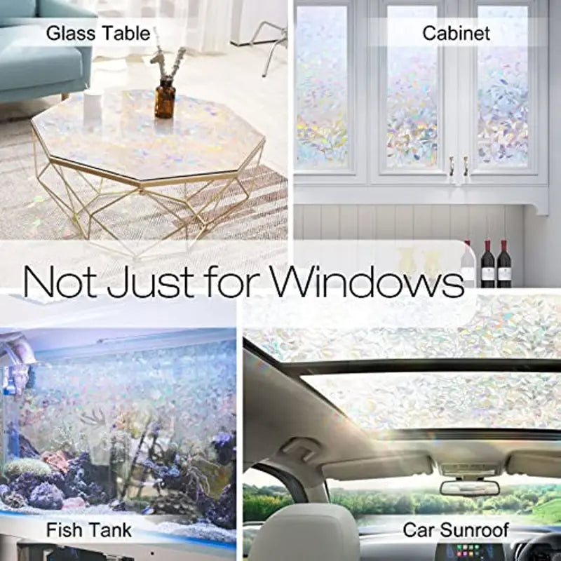 Rainbow 3D Decorative Window Privacy Film (1pc)