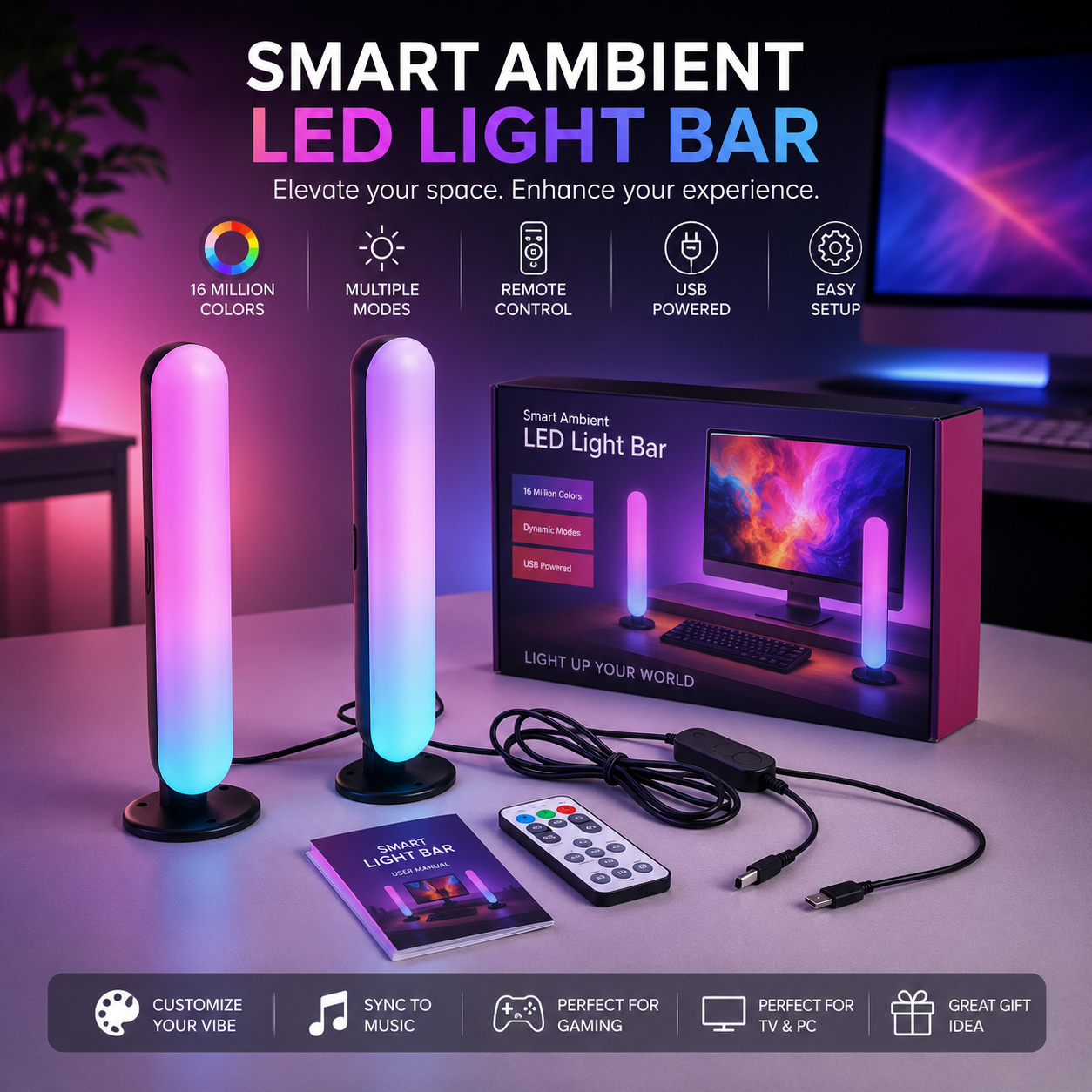 Tuya WiFi Smart RGBIC LED Music Ambient Light
