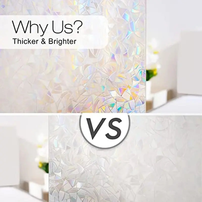 Rainbow 3D Decorative Window Privacy Film (1pc)
