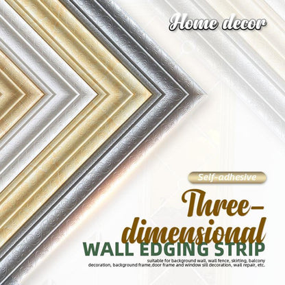 Self-Adhesive 3D Wall Trim and Baseboard Decor