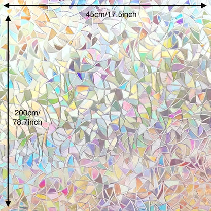 Rainbow 3D Decorative Window Privacy Film (1pc)