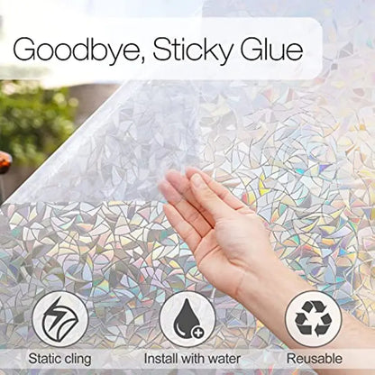 Rainbow 3D Decorative Window Privacy Film (1pc)